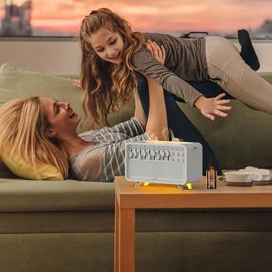 8 - Adjustable - White - Noise Air Aroma Diffuser Humidifier with Night Light and Bluetooth Speaker V.I.P Digital Presence