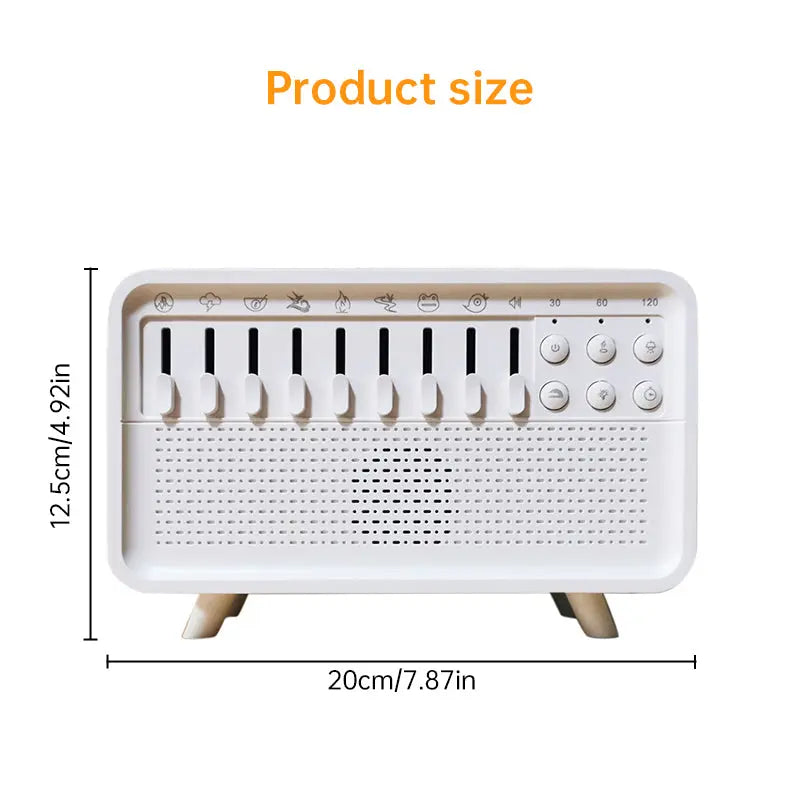 8 - Adjustable - White - Noise Air Aroma Diffuser Humidifier with Night Light and Bluetooth Speaker V.I.P Digital Presence