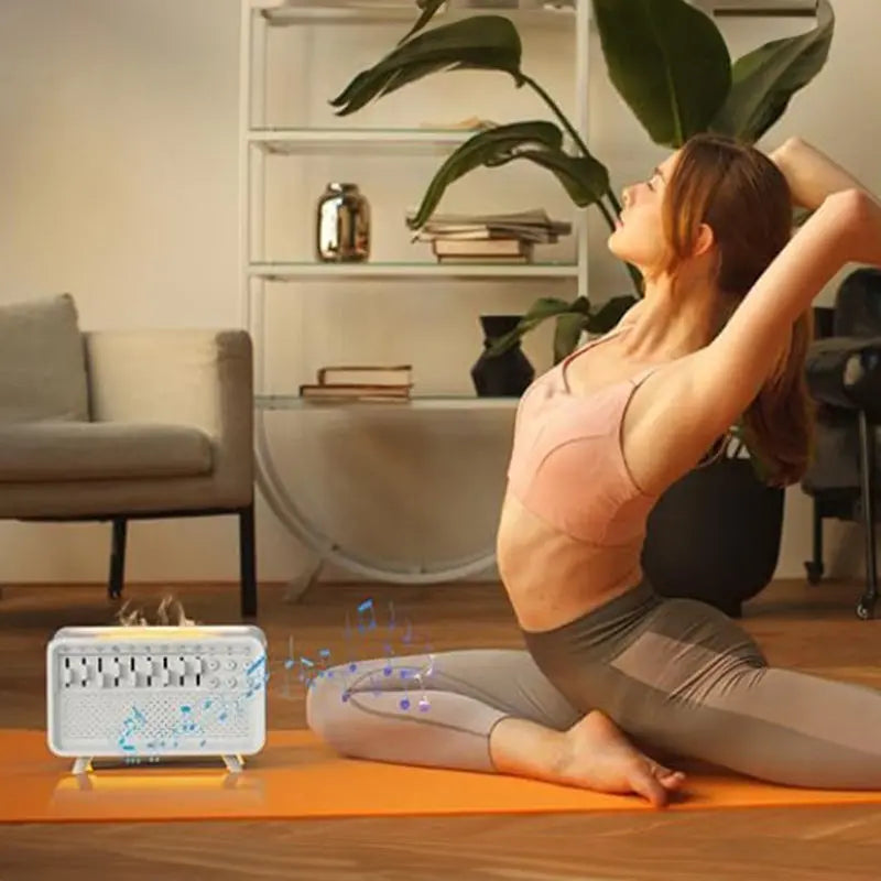 8 - Adjustable - White - Noise Air Aroma Diffuser Humidifier with Night Light and Bluetooth Speaker V.I.P Digital Presence