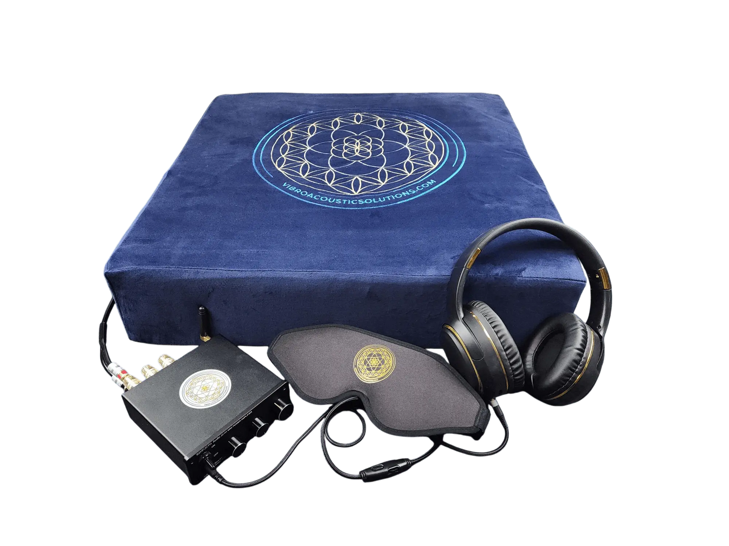 Vibroacoustic Therapy Meditation Cushion bundle with custom amplifier Vibroacoustic Solutions