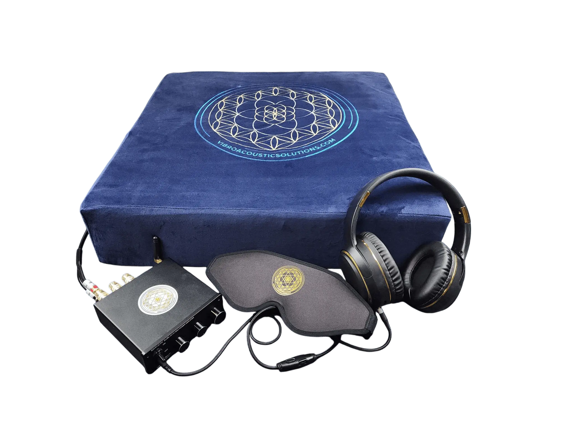 Vibroacoustic Therapy Meditation Cushion bundle with custom amplifier Vibroacoustic Solutions