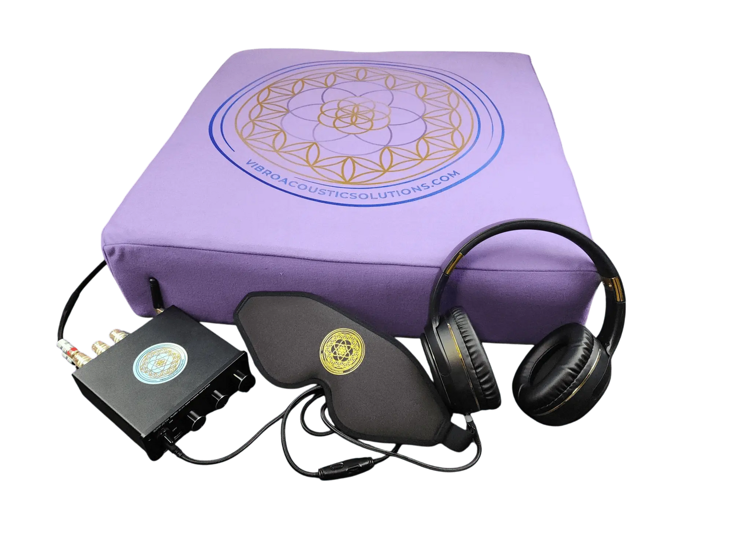 Vibroacoustic Therapy Meditation Cushion bundle with custom amplifier Vibroacoustic Solutions