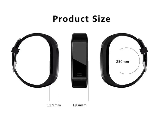 IP67 Waterproof Fitness Tracker Smart Watch with Heart Rate, BP, Sleep & Multi‑Sport